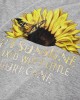 Casual Sunflower Butterfly Letter Print Round Neck Short sleeves T  shirts For Women