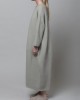 Women Thick Warm Loose Sweatshirt O  Neck Calf Length Midi Dresses