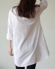 Women Shirt Solid Color Cuff Buttons Long Sleeve Casual Midi Dresses