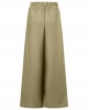 Women Pure Color High Elastic Waist Simple Wide Leg Pants With Pocket