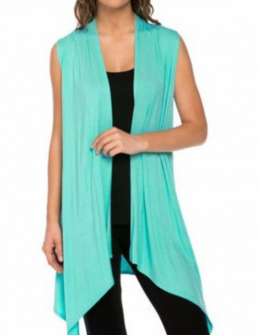 Women Summer Knit Sleeveless Sun Protection Cardigan Sweater Coat