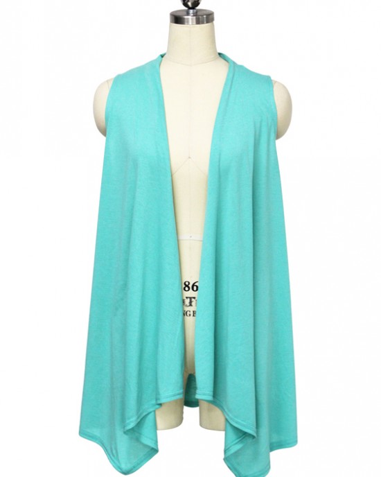 Women Summer Knit Sleeveless Sun Protection Cardigan Sweater Coat