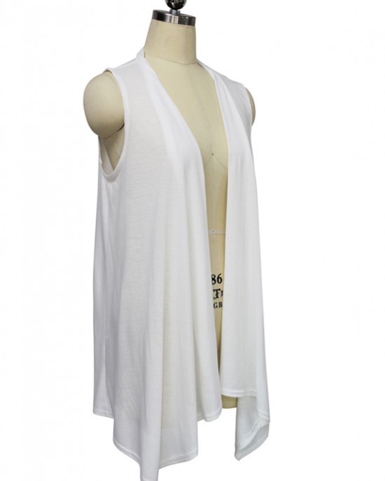 Women Summer Knit Sleeveless Sun Protection Cardigan Sweater Coat