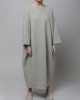 Women Thick Warm Loose Sweatshirt O  Neck Calf Length Midi Dresses