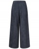 Women Vintage Corduroy High Waist Wide Leg Straight Zipper Pants With Pocket