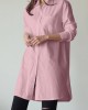 Women Shirt Solid Color Cuff Buttons Long Sleeve Casual Midi Dresses